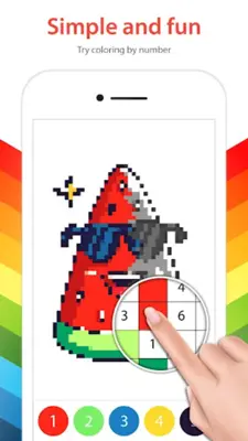 Color by Number – Pixel Art Coloring Book android App screenshot 3